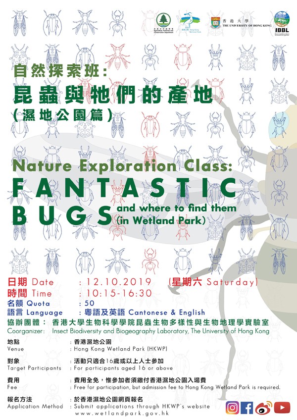 自然探索班 - 昆蟲與牠們的產地(濕地公園篇) 自然探索班 - 昆蟲與牠們的產地(濕地公園篇)